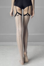 Visualizza Calze velate donna con riga e pois Gossip Linen