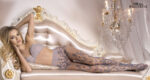 Visualizza Collant  velato con decori blu e grigi 412 Grey