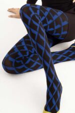 Visualizza Collant coprente design optical Retro Blue