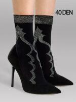 Visualizza Calze corte nere con lurex Missyou Black