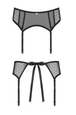 Visualizza Reggicalze con inserti verticali velato e perizoma Bowessa Visualizza Reggicalze con inserti verticali velato e perizoma Bowessa