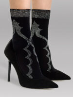 Visualizza Calze corte nere con lurex Missyou Black
