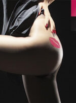 Visualizza Collant con labbra rosse Labios Black