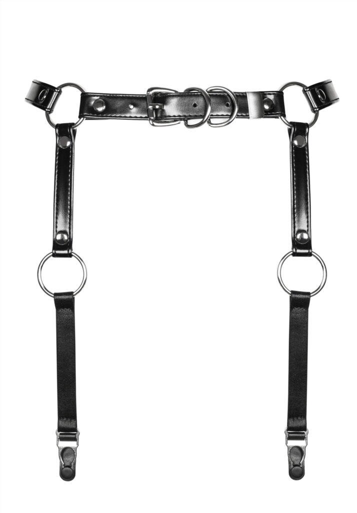 Visualizza Reggicalze effetto pelle con anelli metallici A741