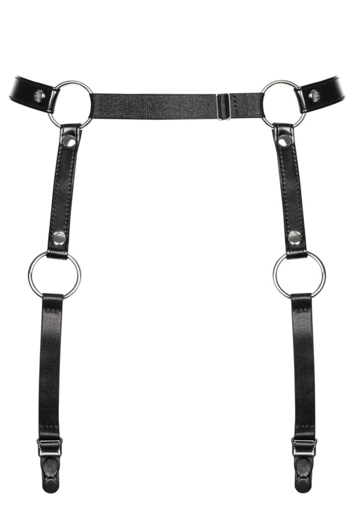 Visualizza Reggicalze effetto pelle con anelli metallici A741