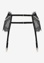 Visualizza Reggicalze di pizzo con perle Baby 02 Black