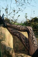 Visualizza Collant fantasia in rete lavorata Celsius Black