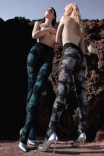 Visualizza Collant con rose 80 denari Felis Azzurro A