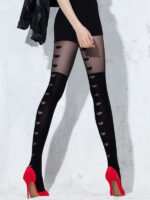 Visualizza Collant effetto autoreggente con cuori I am in Love