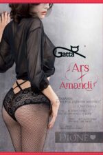 Visualizza Collant in rete con slip in pizzo e incroci Dione